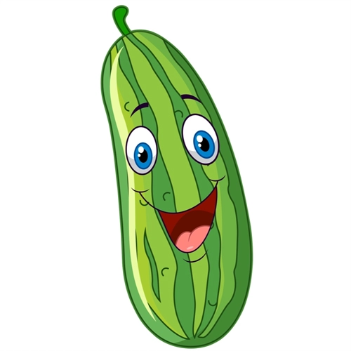Squash Classroom Vegetable Transparent Sticker